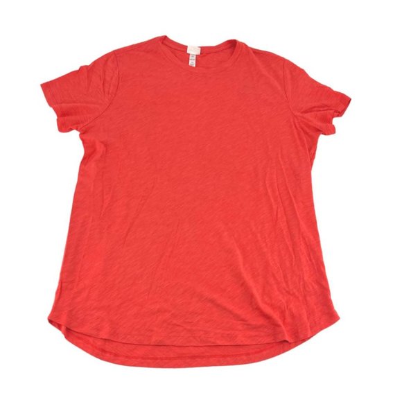 Black Bow Tops - Black Bow | Women's Crew Neck T-Shirt | Coral | Size XXL